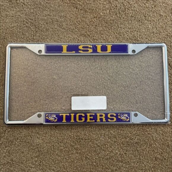Louisiana State University LSU Tigers License Plate Frame *New* - Picture 1 of 4